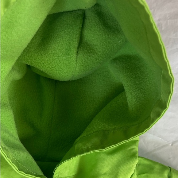 Gymboree Lime Green Hooded Raincoat with Flower Appliqués - Picture 4 of 10